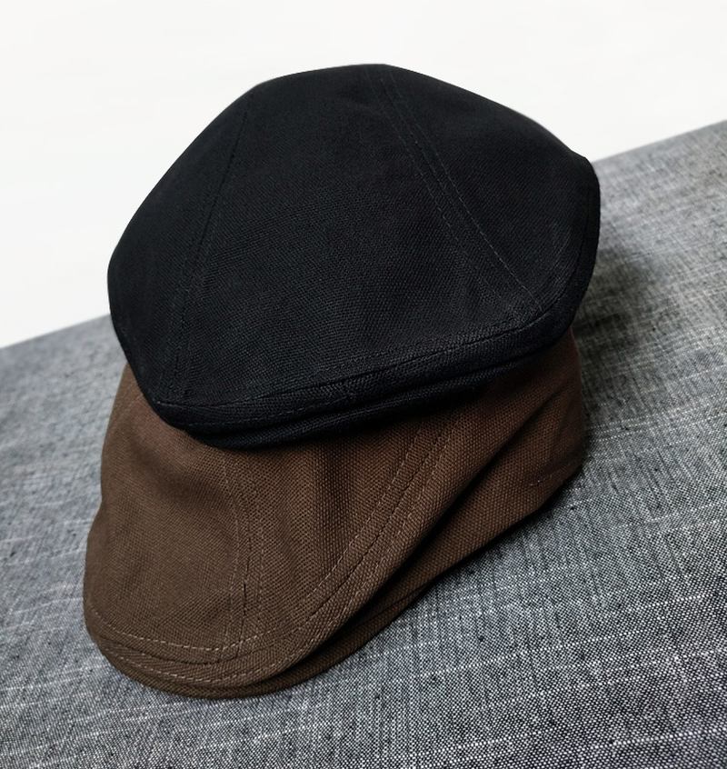 Tynne Komfortable Ren Bomull Japanske Retro Caps Retro Literære Og Kunstneriske Små Fresh Berets Forward Hats For Menn Og Kvinner