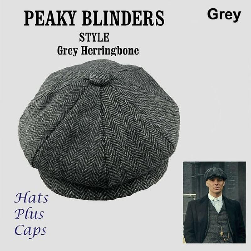 Ull Newsboy Caps Herre Herringbone Flat Caps Gatsby