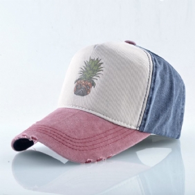 Unisex Ananas Baseballcaps Vasket Caps Med Pigg Hip Hop Caps