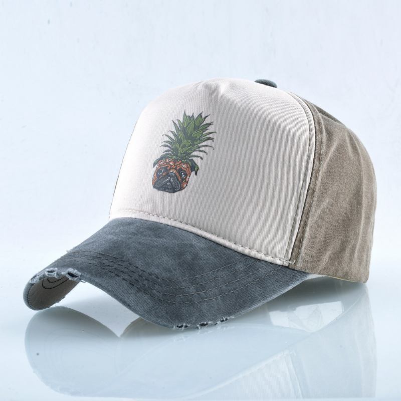 Unisex Ananas Baseballcaps Vasket Caps Med Pigg Hip Hop Caps