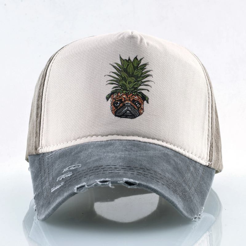 Unisex Ananas Baseballcaps Vasket Caps Med Pigg Hip Hop Caps