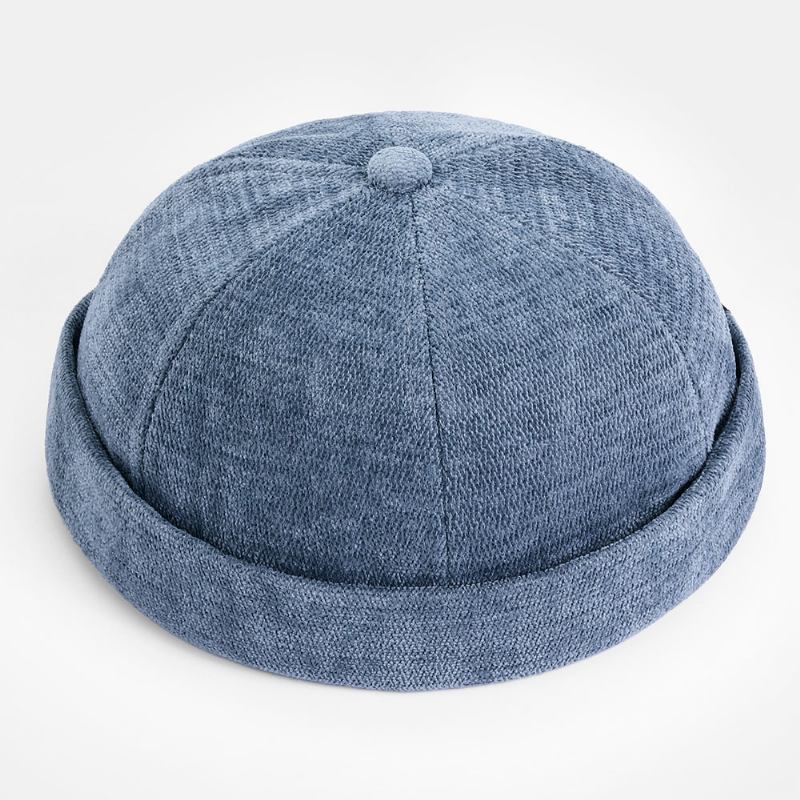 Unisex Bomull Bokstavmønster Hodeskalle Cap Justerbar Varm Pustende Solskjerm Solkrem Uten Kanter Beanie Landlord Cap