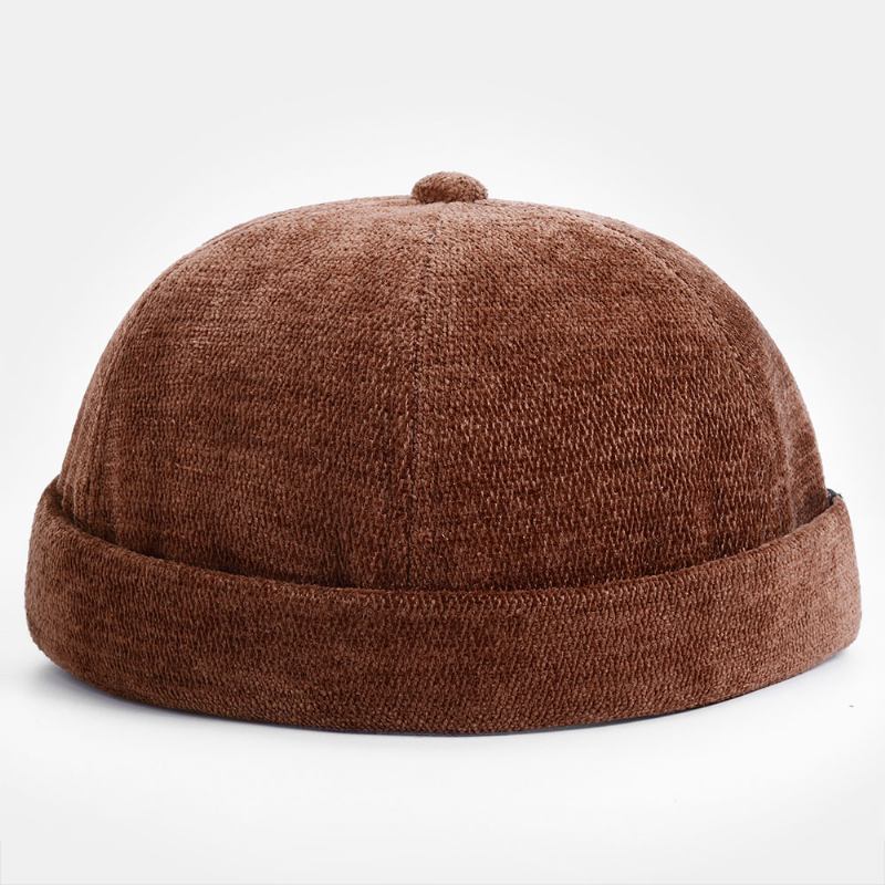 Unisex Bomull Bokstavmønster Hodeskalle Cap Justerbar Varm Pustende Solskjerm Solkrem Uten Kanter Beanie Landlord Cap