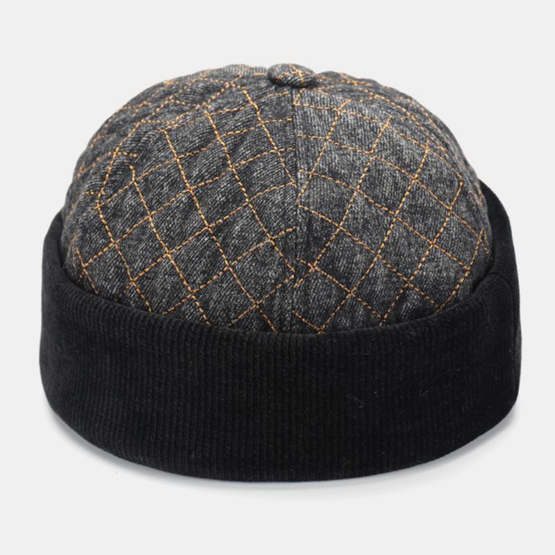 Unisex Bomull Hip-hop Stil Uformell Daglig Gate Trend Par Hat Brimless Beanie Utleier Lue Skull Hat