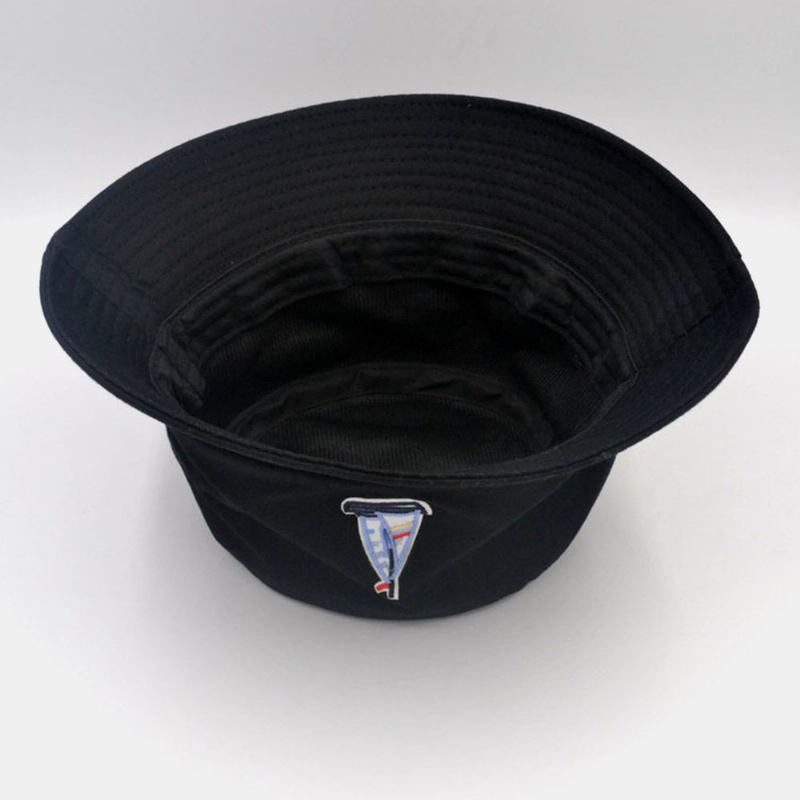 Unisex Bomull Seilbåt Mønster Justerbar Fritids Sunshade Bucket Hat