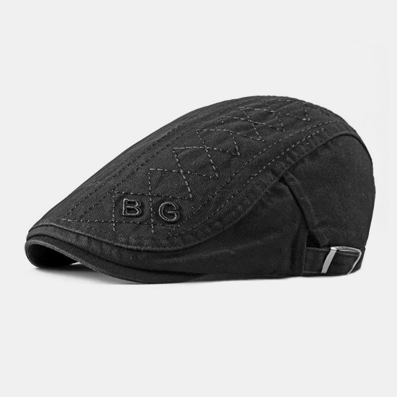 Unisex Bomullsbroderibokstaver Uformell Mote Fremover Hatt Beret Hat