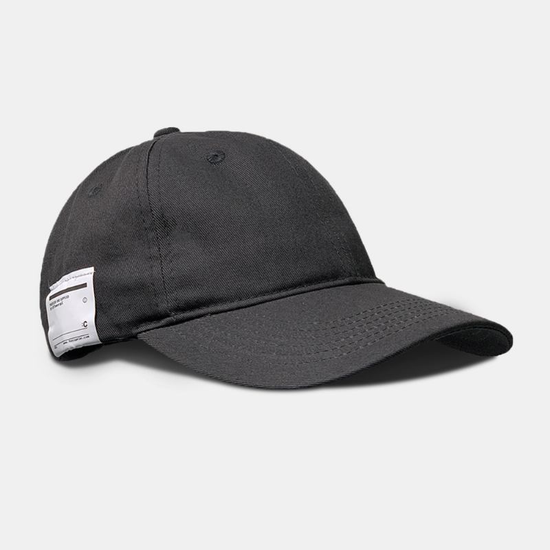 Unisex Bomullssideetikettlapp Uformell Mote Justerbar Solkrem Baseballcaps