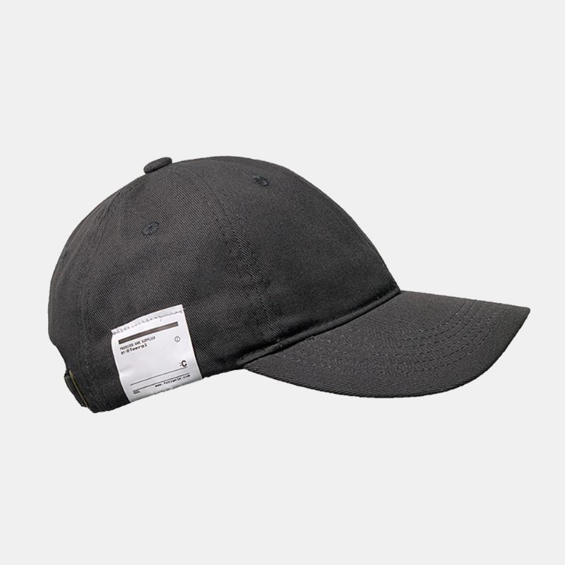 Unisex Bomullssideetikettlapp Uformell Mote Justerbar Solkrem Baseballcaps