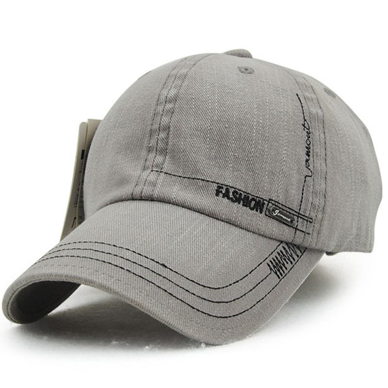 Unisex Bomullsvasket Denim Baseballcaps Vintage Justerbar Golf-snapback-hatt