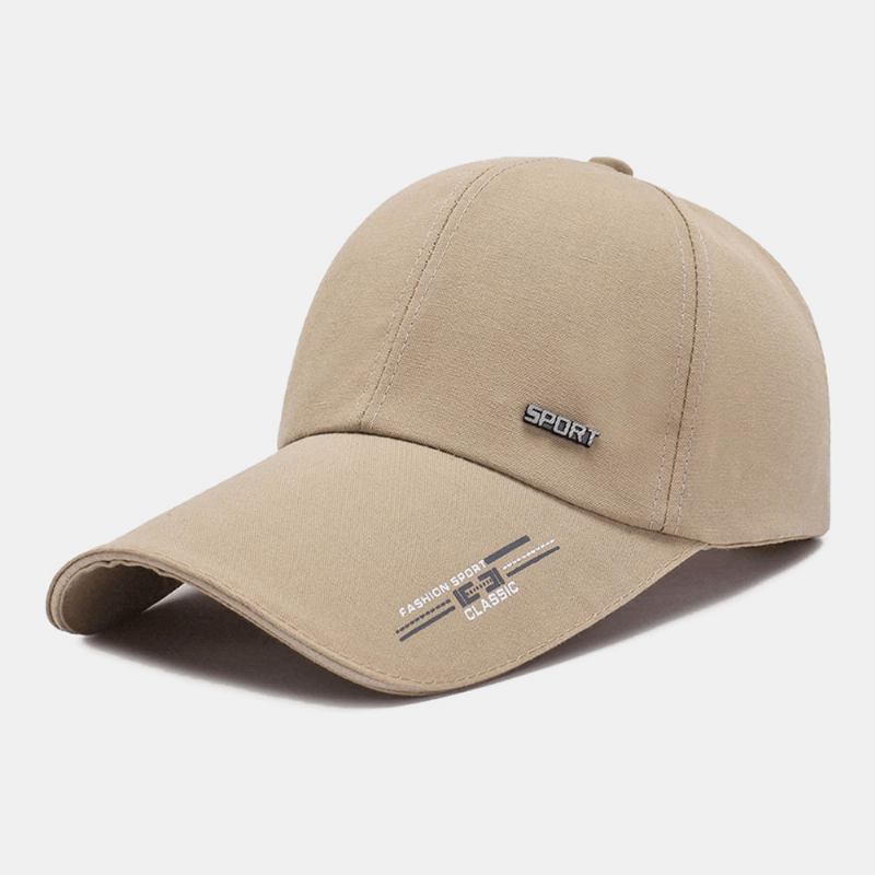 Unisex Fritids Canvas Forleng Rand Veske Brem Baseball Cap Utendørs Sykling Fiske Solskjerm Justerbar Hatt