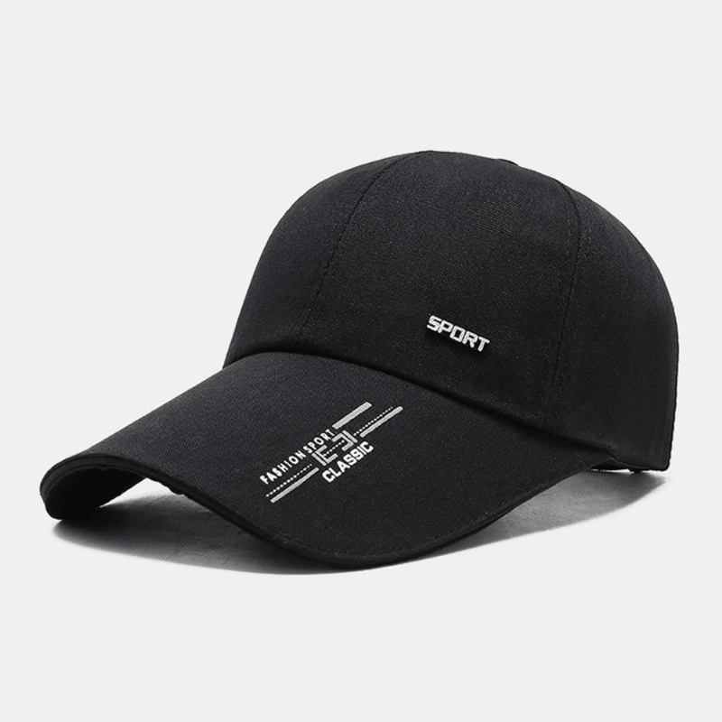 Unisex Fritids Canvas Forleng Rand Veske Brem Baseball Cap Utendørs Sykling Fiske Solskjerm Justerbar Hatt