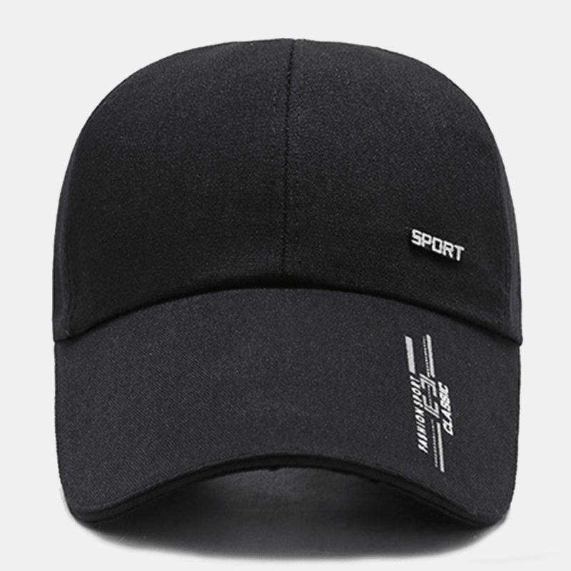 Unisex Fritids Canvas Forleng Rand Veske Brem Baseball Cap Utendørs Sykling Fiske Solskjerm Justerbar Hatt