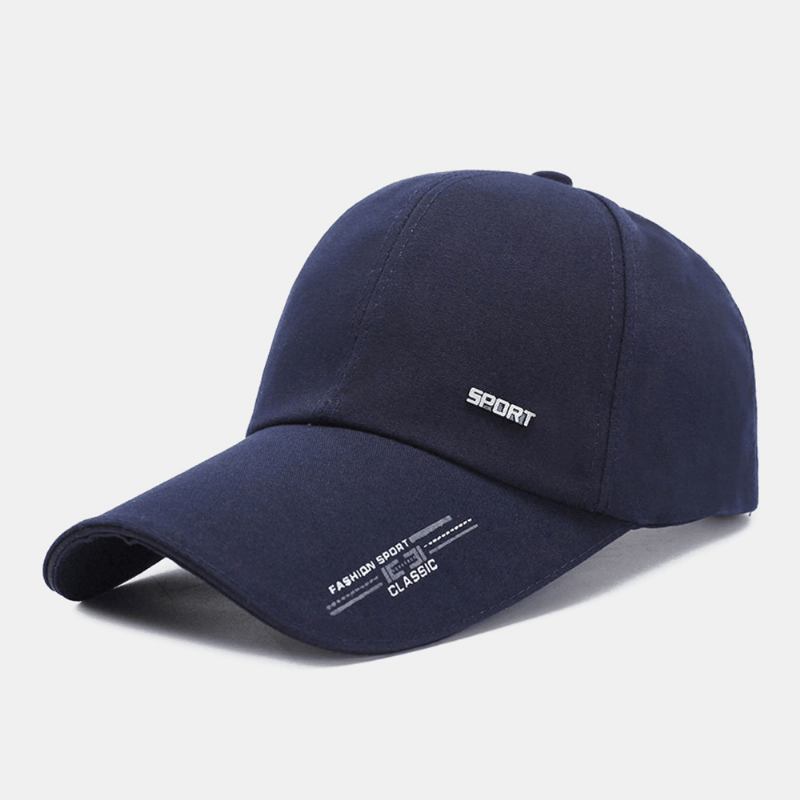 Unisex Fritids Canvas Forleng Rand Veske Brem Baseball Cap Utendørs Sykling Fiske Solskjerm Justerbar Hatt