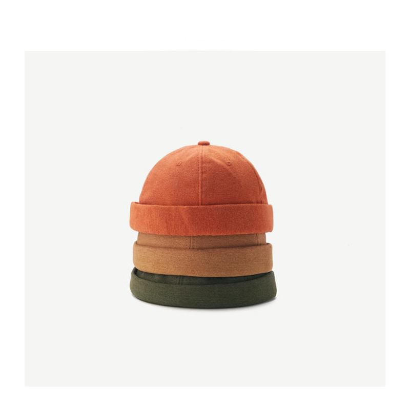 Unisex Gate Yuppie Hat Bokstaver Brodert Utleier Hat Pumpkin Beret Tide Brimless Hats