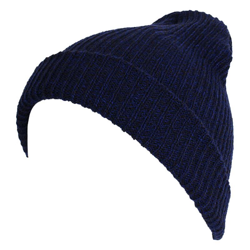 Unisex Herre Kvinner Stripe Strikket Slouch Beanie Lue Ren Farge Elastisk Vinter Varm Cap