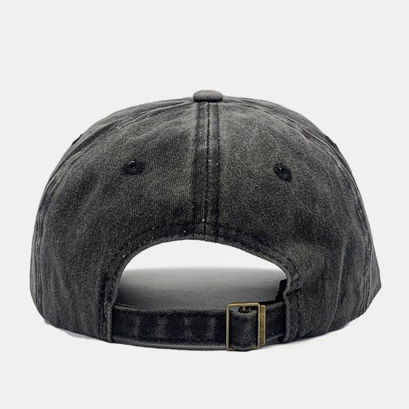 Unisex Laget-gammel Justerbar Montert Caps Bomull Brevlappsøm Mote Baseball Cap