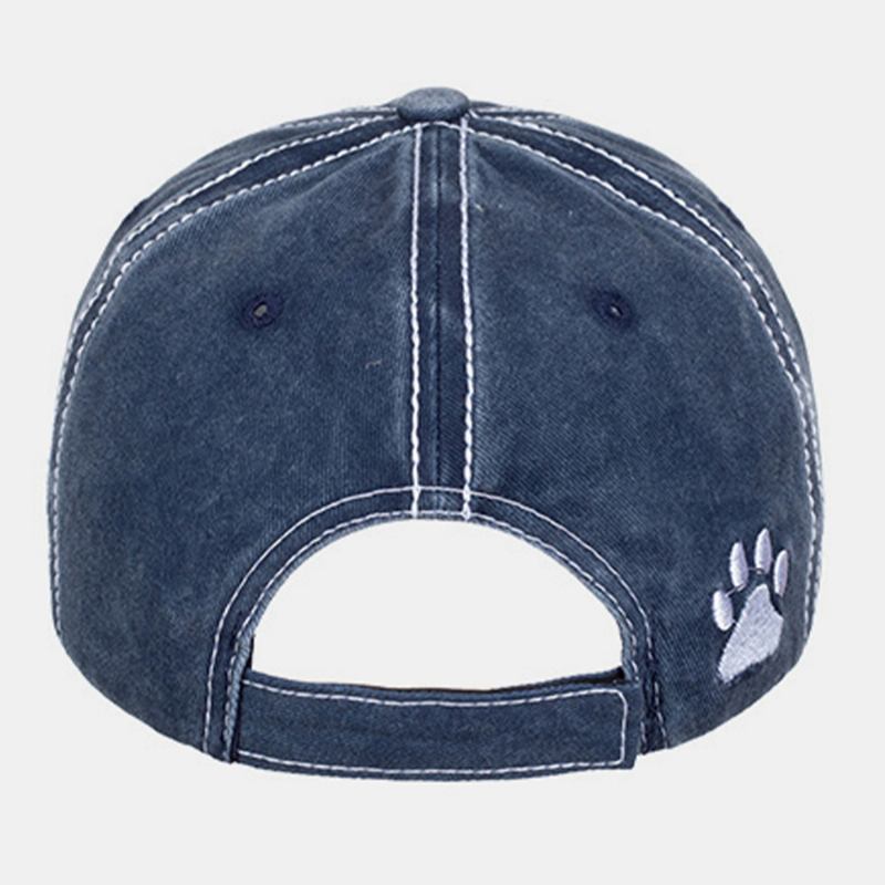 Unisex Letter Broderi Patch Baseball Cap Utendørs Reise Solskjerm Justerbar Pustende Twill Cap