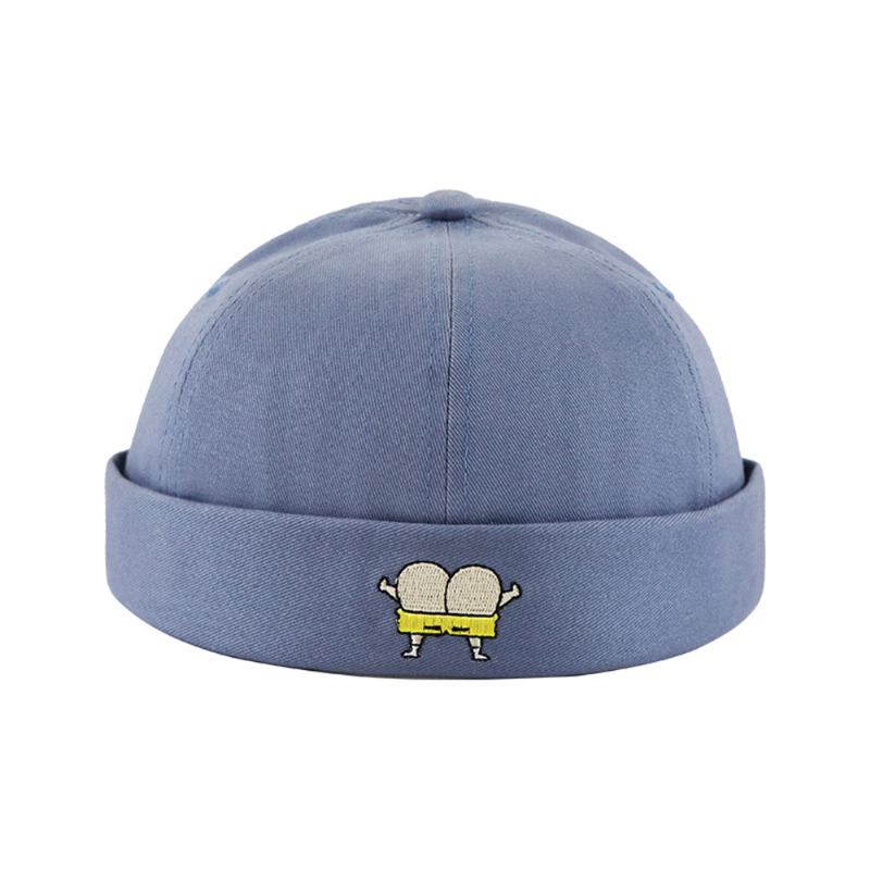 Unisex Melonhatt Sommer Tynn Seksjon Hip Hop Utleier Lue Retro Fritidsgate Uten Brimless Hatter