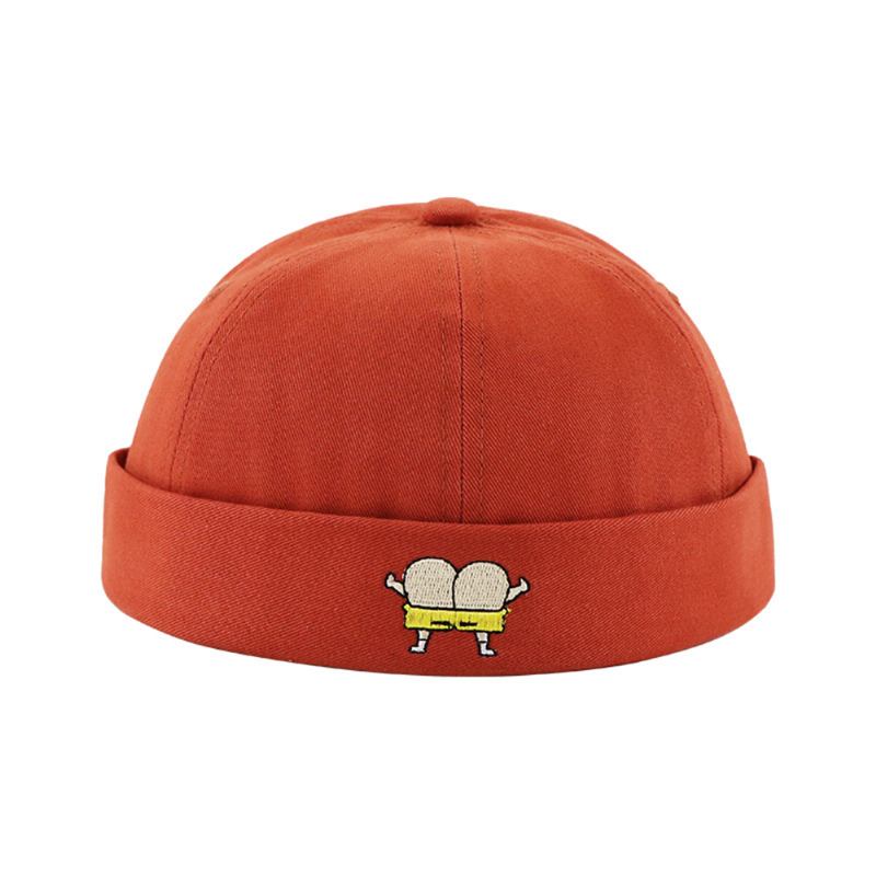 Unisex Melonhatt Sommer Tynn Seksjon Hip Hop Utleier Lue Retro Fritidsgate Uten Brimless Hatter