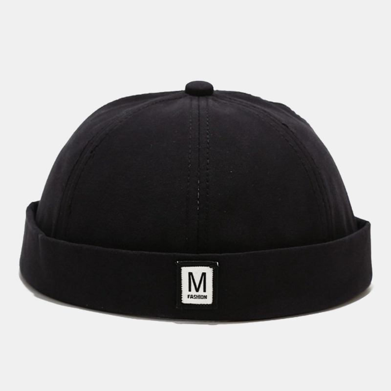 Unisex Skjøting M Letter Gate Hip-hop Utleier Hatt Mote Justerbar Solskjerm Brimless Beanie Skull Cap