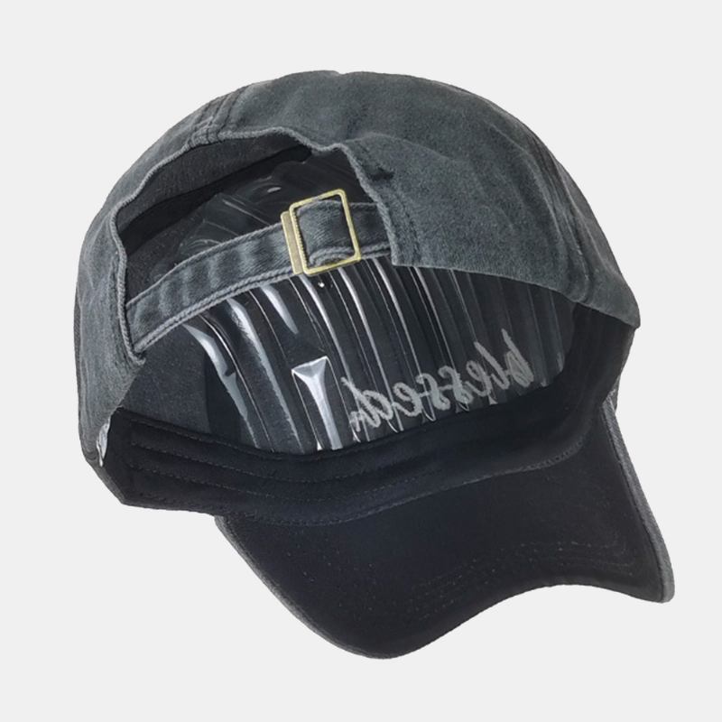 Unisex Vasket Distressed Bomull Fjellmønster Broderi Mote Solkrem Baseball Cap