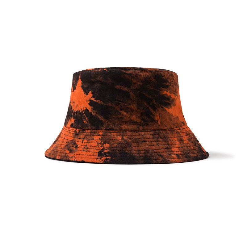 Uregelmessig Tie-dye Potted Hat Herre Fisherman Hat Tosidig Bærbar Hatt