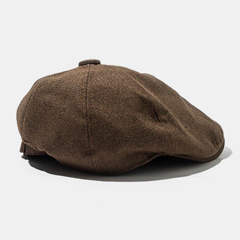 Utendørs Lin Tynne Beret Caps Litterær Forward Hat