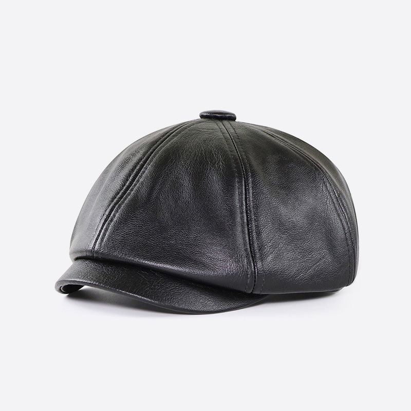 Vintage Maler Beret Åttekantet Hatt For Menn