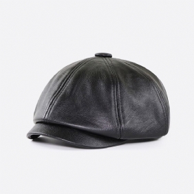 Vintage Maler Beret Åttekantet Hatt For Menn