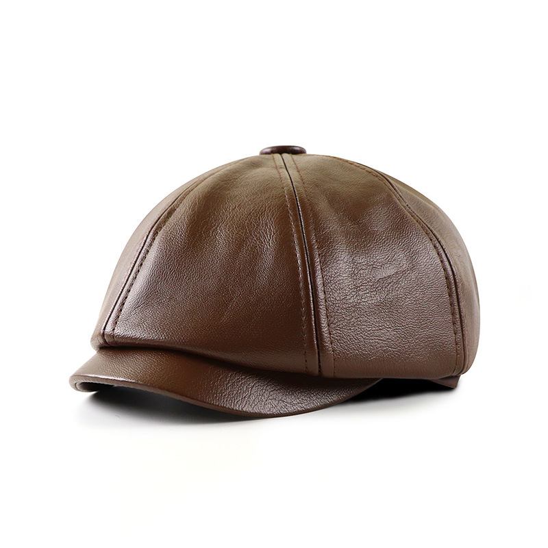 Vintage Maler Beret Åttekantet Hatt For Menn