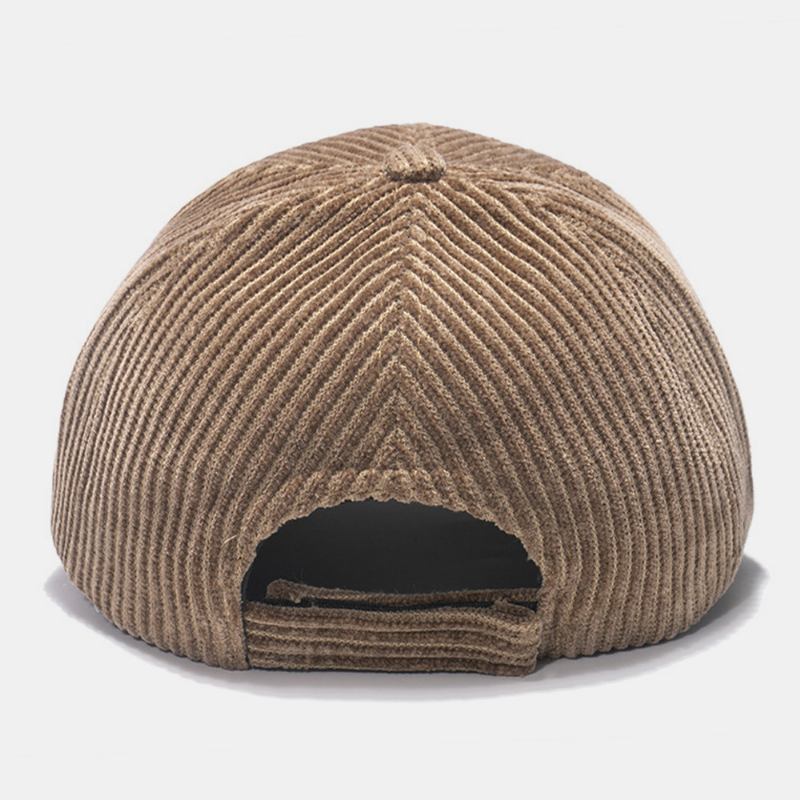 Womne Corduroy Warm M Badge Solvisor All-match Fritids Baseballhatt