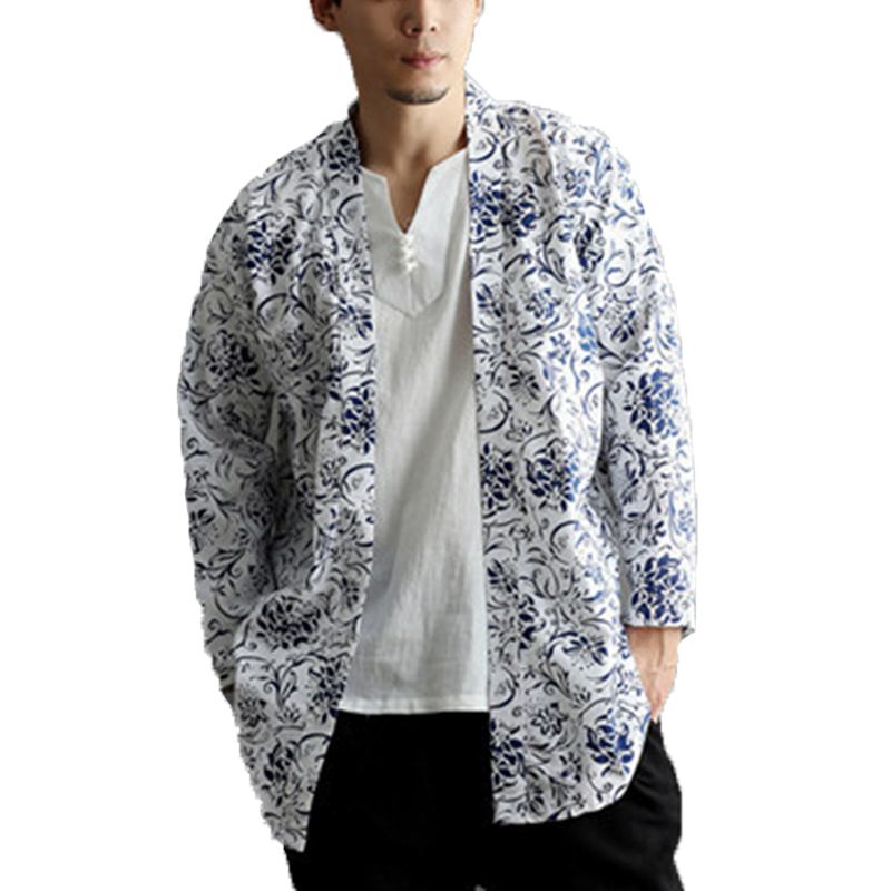 Herre Fritids National Linen Kimono Cardigans