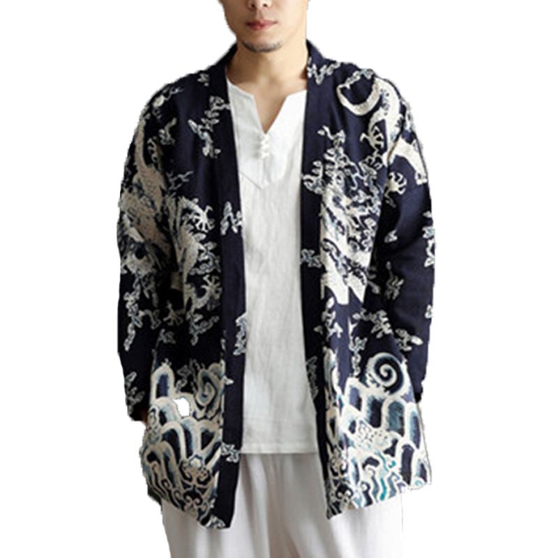 Herre Fritids National Linen Kimono Cardigans