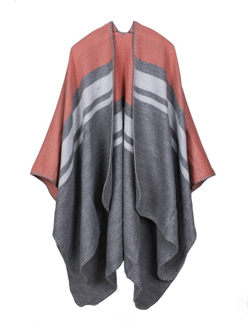 Kvinner Ermeløs Geometrisk Dusk Stripete Reversible Wrap