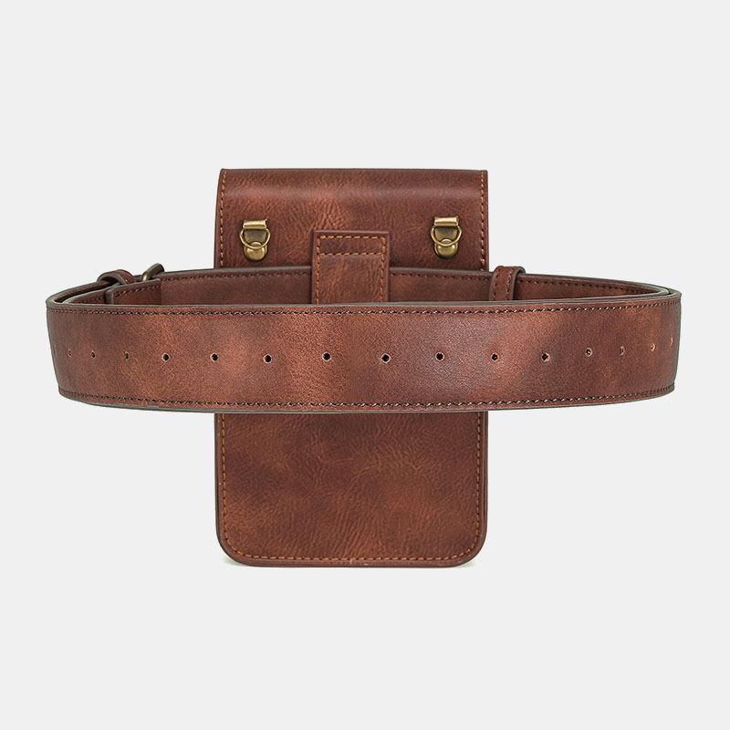 Avtakbar Skulderstropp For Kvinner Hardware Nagledekor Slangemønster Klaff Magnetisk Lås Design Crossbody Veske Midjeveske