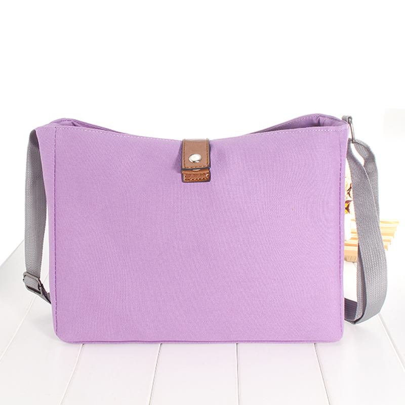 Canvas Fritids Kapasitet Reiseoppbevaringsveske Skulderveske Crossbody-vesker