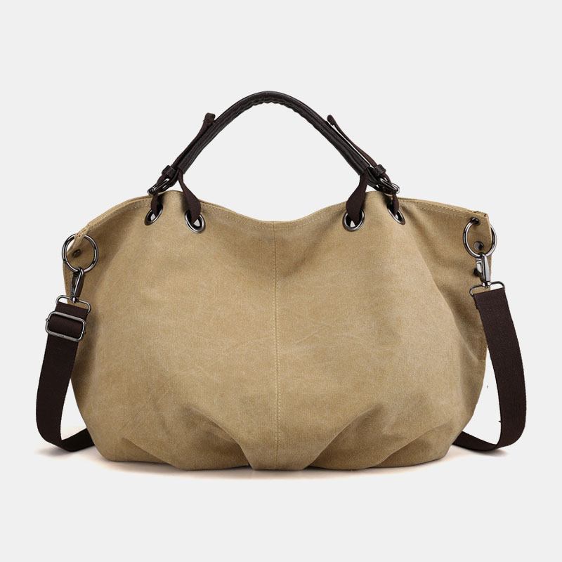 Dame Canvas Vintage Handbag Skulderveske For Outdoor