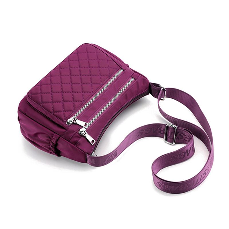 Dame Nylon Lett Vanntett Skulderveske Crossbody Veske