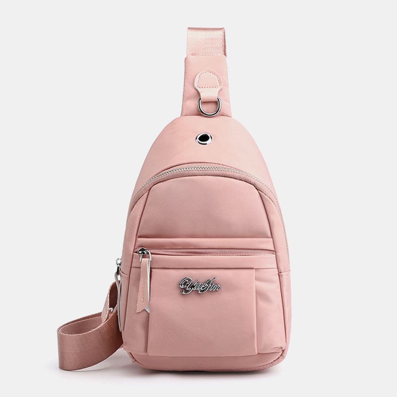 Dame Nylon Vanntett Brystveske Crossbody Veske