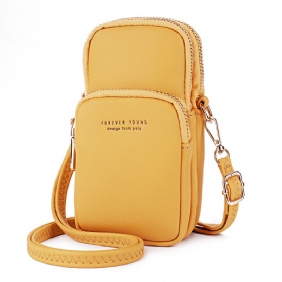 Damemote Solid Telefonveske Fritids Crossbody-veske