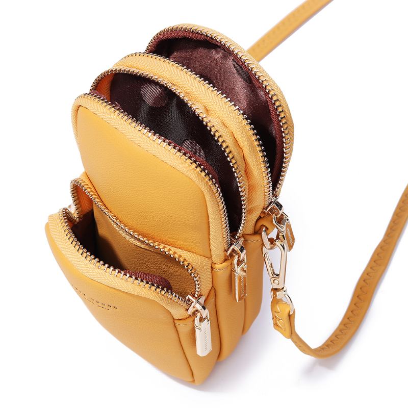 Damemote Solid Telefonveske Fritids Crossbody-veske