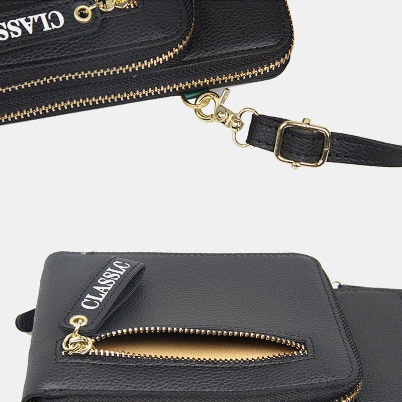 Kvinner 3 Kortspor 6.5 Tommers Solid Telefonveske Crossbody-veske Skulderveske