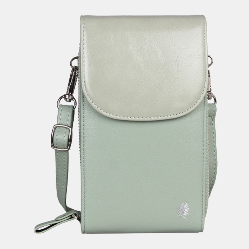 Kvinner 8 Kortspor Telefonveske Solid Crossbody Veske Skulderveske