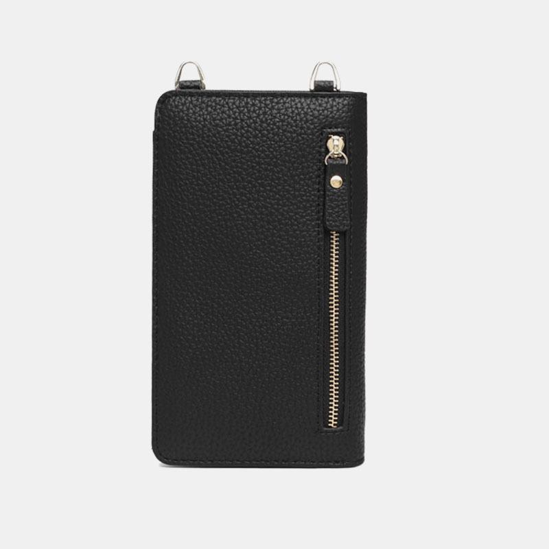 Kvinner Berøringsskjerm 6.3 Tommers Telefonholder 10 Kortspor Rivet Crossbody-veske Lommebok