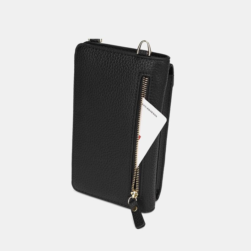 Kvinner Berøringsskjerm 6.3 Tommers Telefonholder 10 Kortspor Rivet Crossbody-veske Lommebok