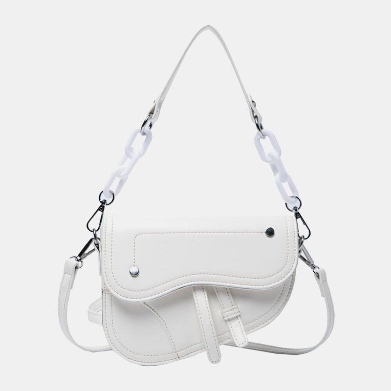 Kvinner Cha Hasp Sadelveske Crossbody Veske Skulderveske