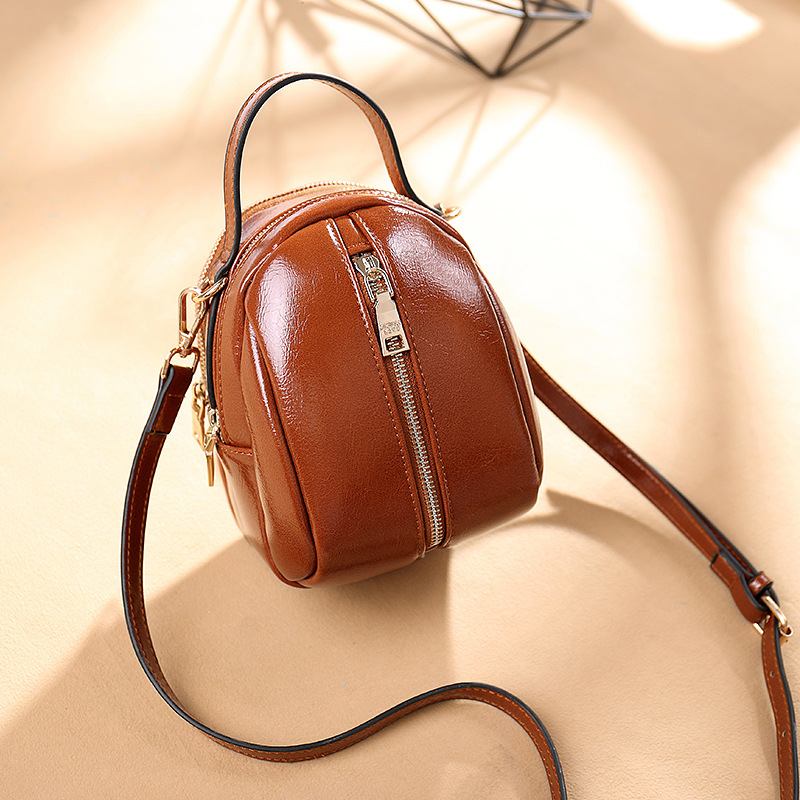 Kvinner Faux Leather Wild Crossbody Veske Mote Shell Veske