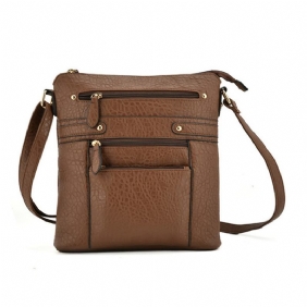 Kvinner Flerlags Glidelåslommer Messenger-vesker Uformelle Skuldervesker Crossbody-vesker