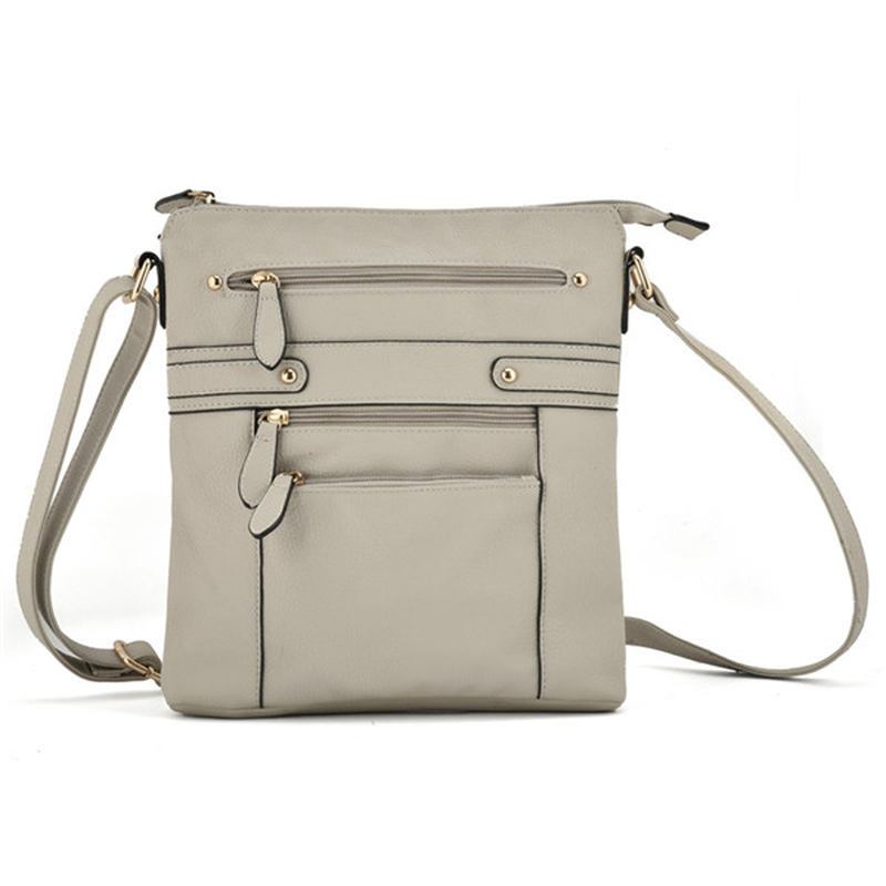 Kvinner Flerlags Glidelåslommer Messenger-vesker Uformelle Skuldervesker Crossbody-vesker