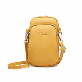 Kvinner Fritids Crossbody Veske Solid Telefonveske Skulderveske